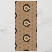 Modern koffiewinkelpatroon menu (Achterkant)