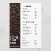 Modern Koffiezaak Menu (Voorkant)