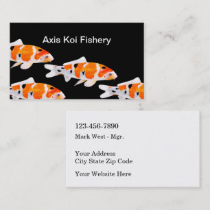 Modern Koi Fishery Visitekaartjes