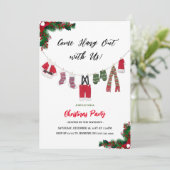 Modern 'Kom op, hou je vast' kerstfeest Kaart (Staand voorkant)
