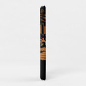 Modern koper glitter script monogram Case-Mate iPhone case (Achterkant/rechts)