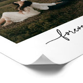 Modern Koppel 'Voor Altijd Jullie' Aangepaste Foto Poster (Hoek)