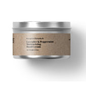 Modern kraft cosmetica potje label 1 x 7,25