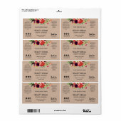 Modern Kraft Face en Hair Serum Labels (Full Sheet)