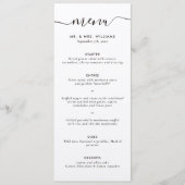 Modern Kraft Wedding Menu (Voorkant)