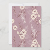 Modern Kreme Floral Baby shower (Achterkant)