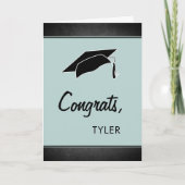 Modern krijtbord Congrats Afstuderen Afstuderen Kaart (Voorkant)