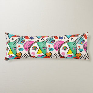 Modern kubisme Abstracte kunst Vrouw gezichten Lichaamskussen