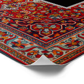 Modern Kufic Arabic Calligraphy - Persian Rug Patt Poster (Hoek)