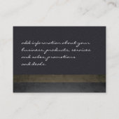 Modern kunstleder met grafische structuur visitekaartje (Achterkant)