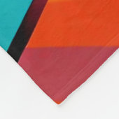 Modern kunstmatig, helder, kleurrijk Abstract patr Fleece Deken (Hoek)