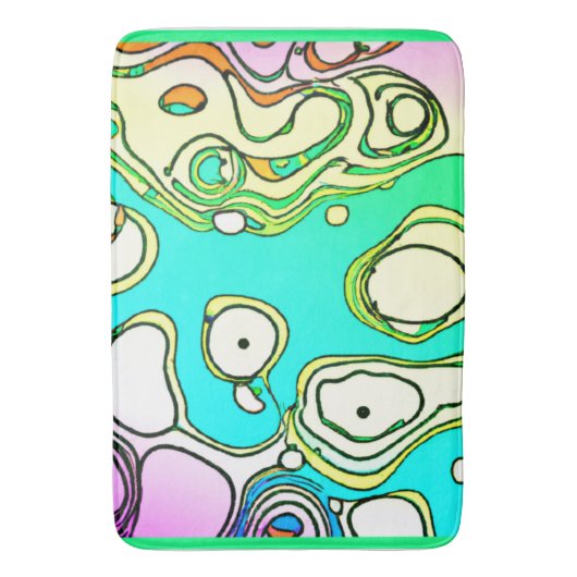 Modern kunstontwerp badmat (Voorkant Verticaal)