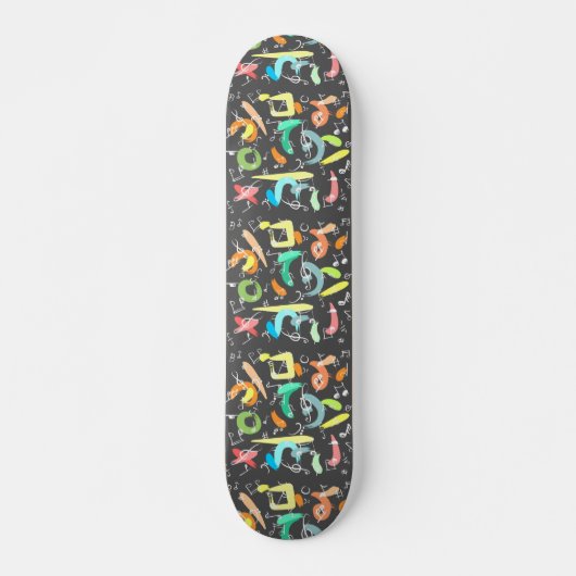 Modern kunstskateboard skateboard (Voorkant)