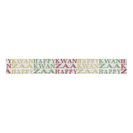 Modern Kwanzaa Grosgrain Lint (Voorkant)