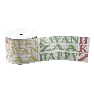 Modern Kwanzaa Grosgrain Lint
