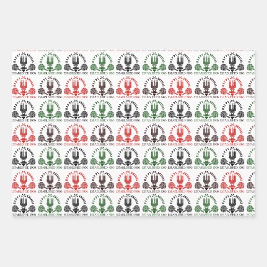 Modern Kwanzaa Inpakpapier Vel (Voorkant)