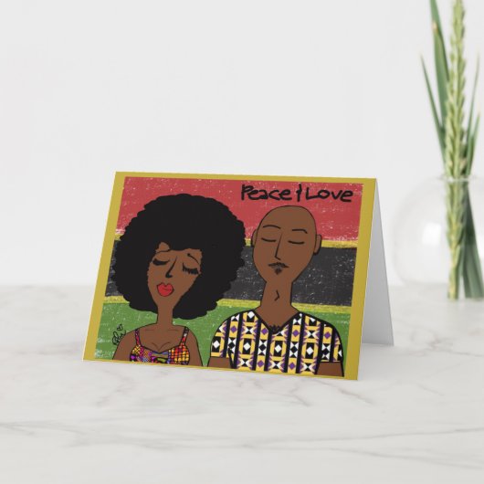 Modern Kwanzaa Kaart (Voorkant)