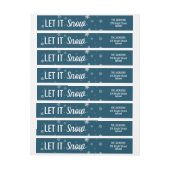 Modern laat het sneeuwblauw maken met sneeuwvlokke (Vel)