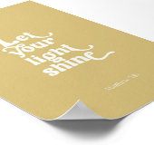 Modern laat je glans poster (Hoek)