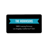 Modern label Adres (Voorkant)