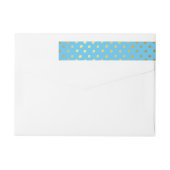 MODERN LABEL schattige confetti vlekken goud baby  (Achterkant)