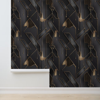 Modern Labyrinth No. 3 (Metallisch) Luxe Behang