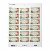 Modern  Lace Tea Sined Hydrangea n Rozen Etiket (Full Sheet)