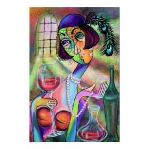 Modern Lady Pearl Poster Perfect Poster