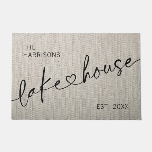 Modern Lake House Doormat Deurmat (Voorkant)