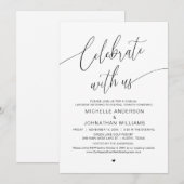 Modern Lakeside Casual Wedding Rehearsal Dinner Kaart (Voorkant / Achterkant)