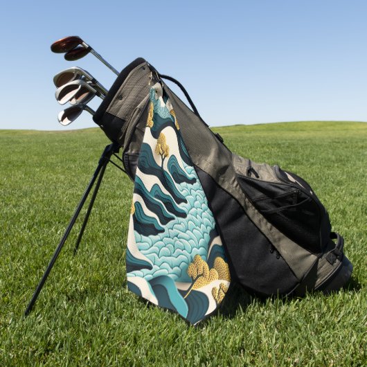 Modern Landscape Golfhanddoek (Groen)