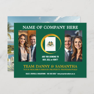 Modern Landscape Photo Briefkaart Bewerkbare Sjabl