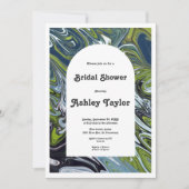 Modern landschap Abstract artistiek Vrijgezellenfe Kaart (Voorkant)