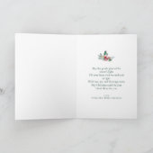 Modern Lantaarn Minimalistisch Script Vrolijk Kers Feestdagen Kaart (Binnen)