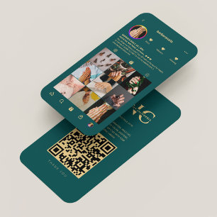 Modern Lashes Make-up Artiest Donker Blauwgroen In Visitekaartje