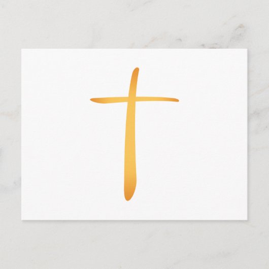 Modern Latijn Christelijk kruis Briefkaart (Voorkant)