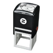 Modern Laurel Circular Handmade with Love Zelfinktende Stempel (Product)