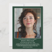 Modern Laurels 3 Photo Class of 2026 Graduation  Aankondiging (Achterkant)