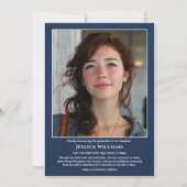 Modern Laurels 3 Photo Class of 2026 Graduation Aankondiging (Achterkant)