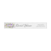 Modern Lavender Floral Vrijgezellenfeest label (Individueel)