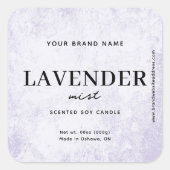 Modern Lavender Rustic Label (Voorkant)