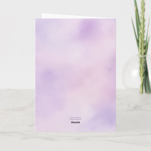 Modern Lavender Typography Engagement Party Invite Kaart (Achterkant)