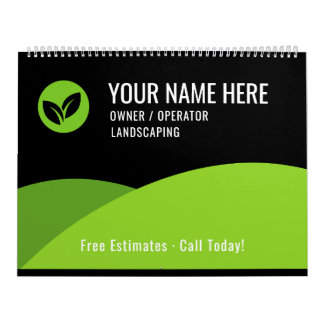 Modern Lawn Care Landscaping Business Kalender