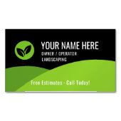 Modern Lawn Care Landscaping Magnetisch Visitekaartje (Voorkant)