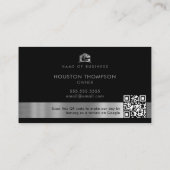 Modern Lawn Care Logo Landscaper Service QR Code Visitekaartje (Achterkant)