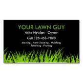 Modern Lawn Service Simple Magnetisch Visitekaartje (Voorkant)