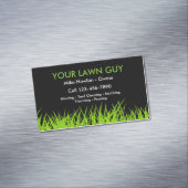 Modern Lawn Service Simple Magnetisch Visitekaartje (Voorbeeld)