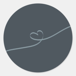 Modern Leaf Typography Envelope Sticker