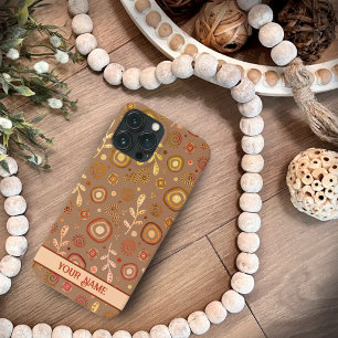Modern Leaves Trendy naam Inspirivity iPhone 13 Pro Max Hoesje