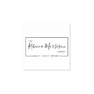 Modern Lees het Love It Return It | Aangepaste bib Rubberstempel